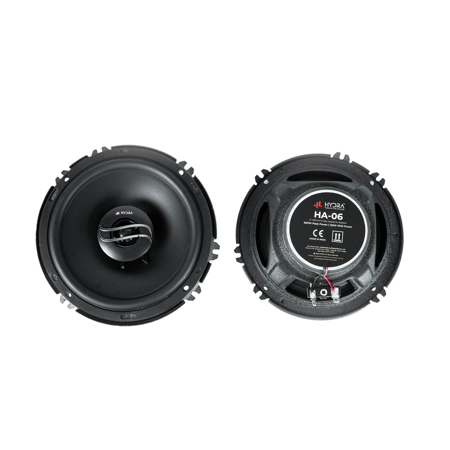 Hydra 6 Inch 3 Way coaxial car speaker TURBO-TUNE Coaxial Car Speaker  (680 W)