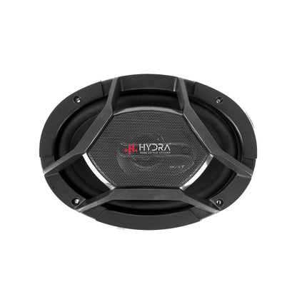 Hydra 6/9 Oval 9 inch 4 way coaxial car speaker TURBO-MEGA Coaxial Car Speaker  (720 W)