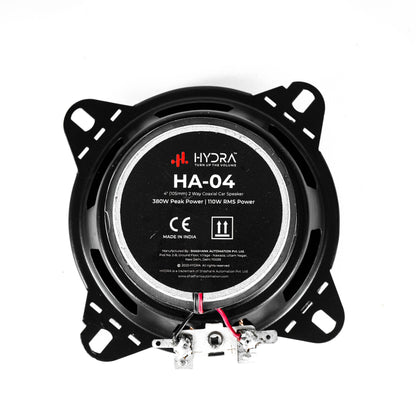 Hydra 4 Inch 3 Way coaxial car speaker twitter TURBO-MINI Coaxial Car Speaker  (380 W)